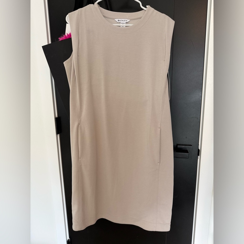 Athleta Beige Midi Dress